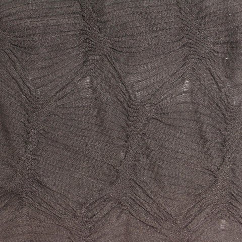 Jacquard Polyester Stretch Crepe Fabric, 190 gsm, 150 cm — Brown