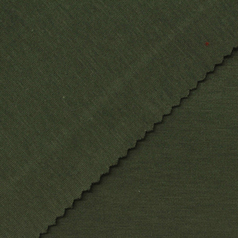 Polyester Cotton Stretch Scuba Knit Fabric, 300 gsm, 170 cm — Green