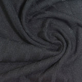 Polyester Stretch Rib Knit Fabric, 230 gsm, 140 cm — Navy — photo 2