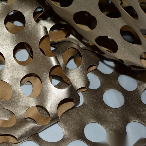 Bold Dotted Fabric, 130 gsm, 140 cm — Grey