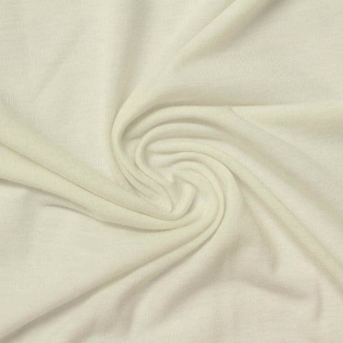 Polyester Viscose Stretch Jersey Knit Fabric, 138 gsm, 160 cm — Beige