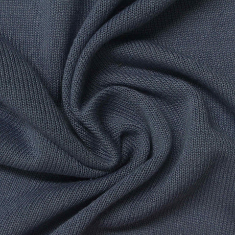 Slub 100% Viscose Jersey Knit Fabric, 125 gsm — Navy