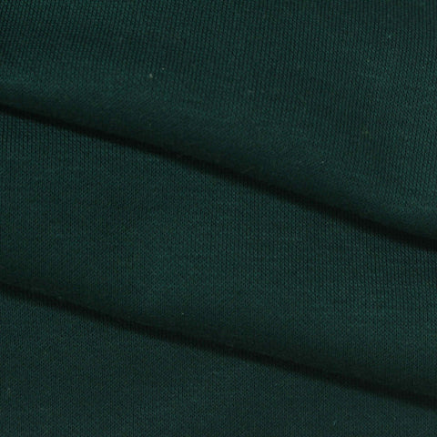 Brushed Cotton Polyester Knit Fabric, 260 gsm, 188 cm — Green