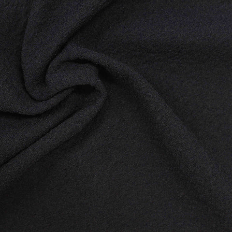 Black Textured Crepe, Polyester