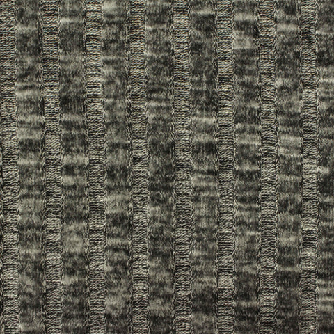 Grey Marl Rib Knit, Viscose-Poly, 220 gsm, 160 cm