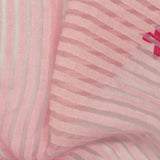 Pink Vertical-Stripe Knit, Cotton-Poly — photo 2