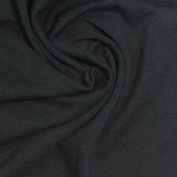 Cotton Polyester Stretch Jersey Knit Fabric, 160 gsm, 180 cm — Black — photo 2