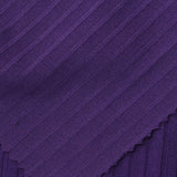 Polyester Stretch Rib Knit Fabric, 280 gsm, 152 cm — Purple — photo 2
