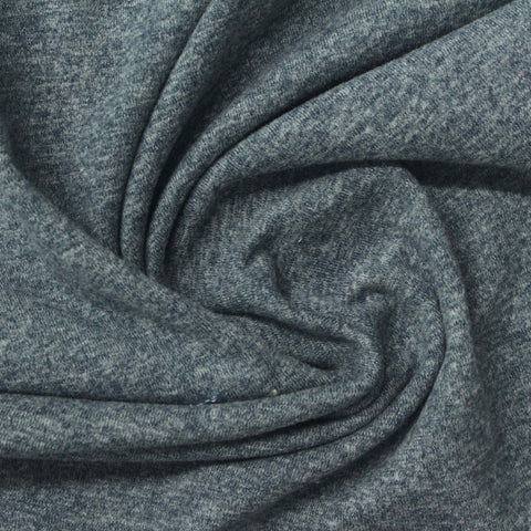 Grey Marl Jersey Knit, Polyester, 490 gsm
