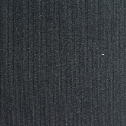 Polyester Stretch Rib Knit Fabric, 240 gsm, 155 cm — Navy