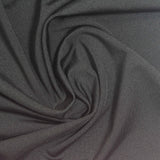 Polyester Stretch Milk Silk Knit Fabric, 200 gsm, 155 cm — Black — photo 2