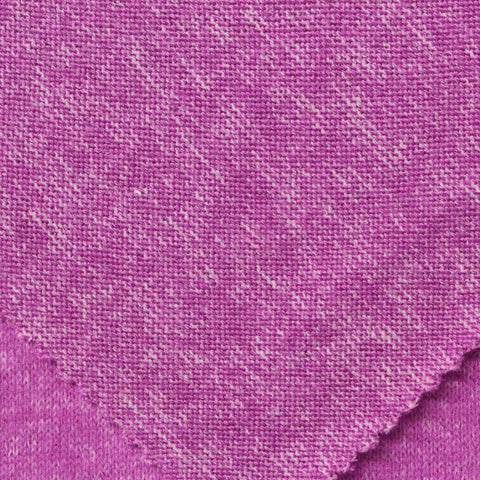 Purple Marl Chunky Knit, Viscose-Poly, 230 gsm