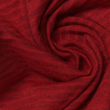 Red Horizontal-Stripe Jersey Knit, Cotton — photo 2