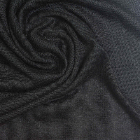 Dark Grey Marl Jersey Knit, Viscose, 150 gsm, 160 cm