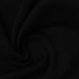 Brushed Polyester Cotton Fleece Fabric, 345 gsm, 150 cm — Black — photo 2