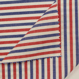 Red Horizontal-Stripe Woven, Cotton, 108 gsm — photo 2
