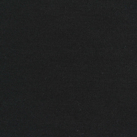 Viscose Nylon Stretch Ponte Knit Fabric, 300 gsm, 160 cm — Black