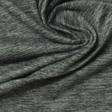 Grey Marl Jersey Knit, Polyester — photo 2