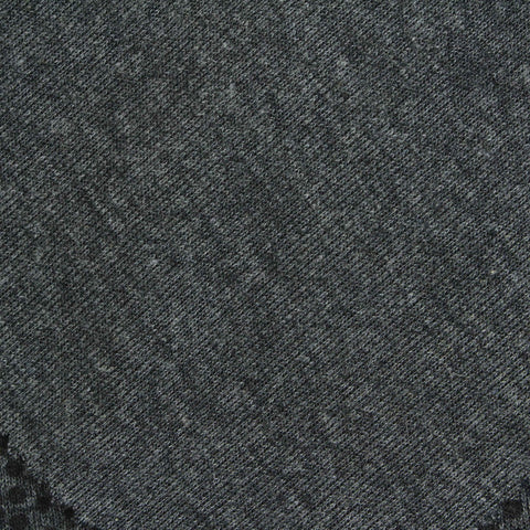 Dark Grey Tone-on-Tone Honeycomb Scuba Knit, Cotton-Poly