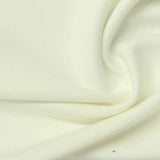 Cotton Polyester Blend Stretch Interlock Knit Fabric, 320 gsm, 155 cm — White — photo 2