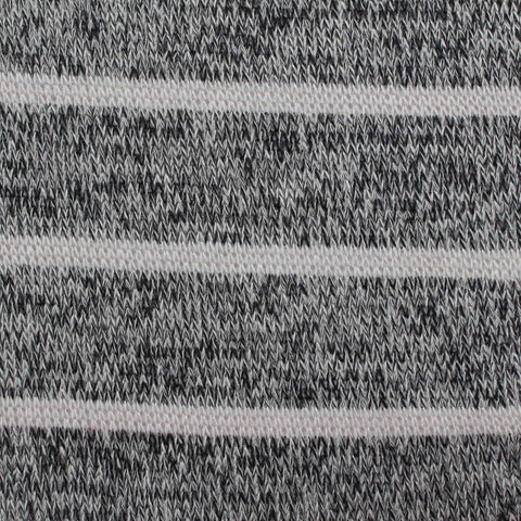 Black Marled-Stripe Jersey Knit