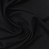 Polyester Stretch Jersey Knit Fabric, 120 gsm, 165 cm — Black — photo 2