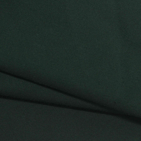 Brushed Viscose Nylon Stretch Ponte Knit Fabric, 390 gsm — Green