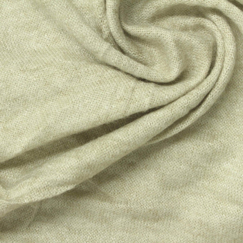 Pale Green Marl Jersey Knit, Poly-Viscose
