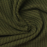 Cotton Tencel Lyocell Waffle Knit Fabric, 260 gsm, 125 cm — Green — photo 2