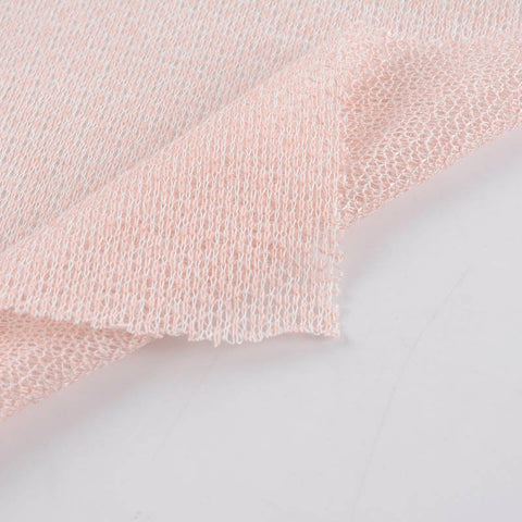 Light Pink Marl French Terry, Polyester