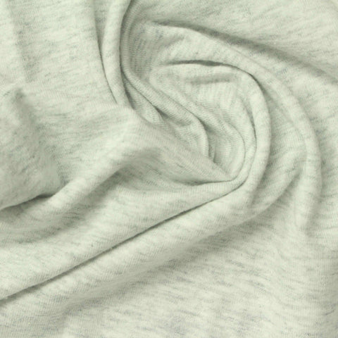 Light Grey Marl Jersey Knit, Cotton, 210 gsm, 180 cm