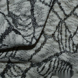Cotton Polyester Metallic Chunky Knit Fabric, 220 gsm, 152 cm — Grey — photo 2