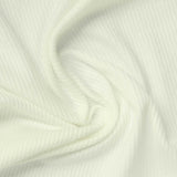 Viscose Stretch Rib Knit Fabric, 272 gsm, 158 cm — White — photo 2