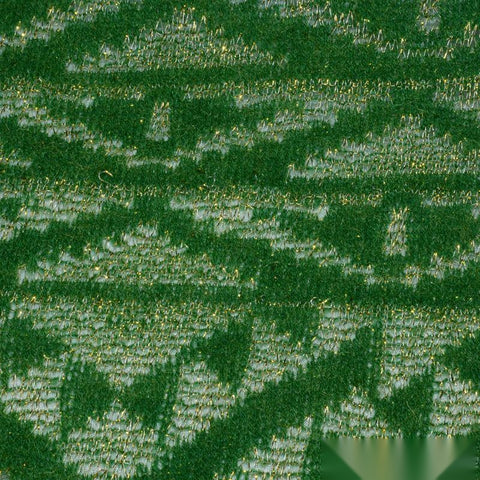 Acrylic Metallic Chunky Knit Fabric, 135 gsm, 150 cm — Green, ref EF-8420