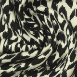 Black Animal Print French Terry, Viscose-Poly — photo 2