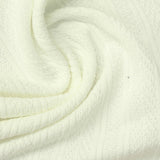Cream Tone-on-Tone Pointelle Knit, Polyester — photo 2