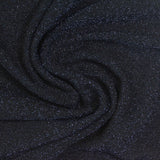 Nylon Metallic Stretch Knit Fabric, 180 gsm, 165 cm — Black — photo 2