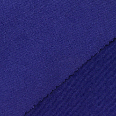 Cotton Polyester Stretch Twill Fabric, 300 gsm, 155 cm — Navy