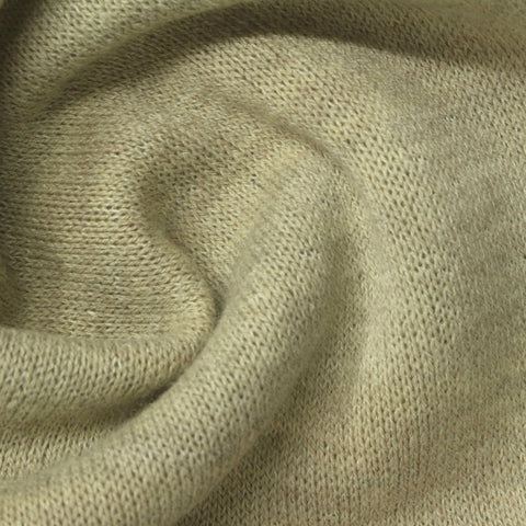 Light Beige Heathered-Marl Chunky Knit, Acrylic-Poly
