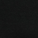 Rib Knit Fabric, 310 gsm, 160 cm — Black — photo 2