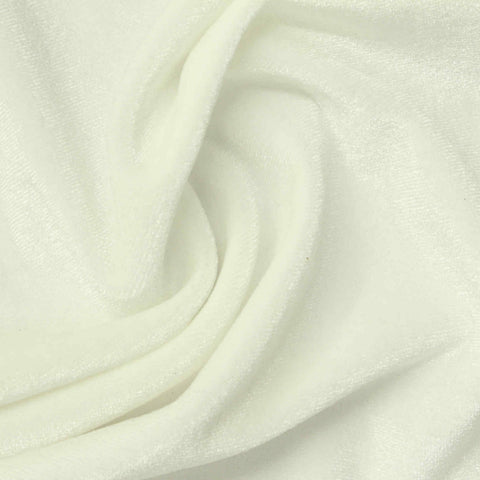 Polyester Stretch Velvet Fabric, 250 gsm, 160 cm — Beige