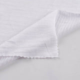 Striped Viscose Stretch Jersey Knit Fabric, 147 gsm — White — photo 2