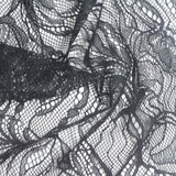 Charcoal Floral Lace, Nylon — photo 2