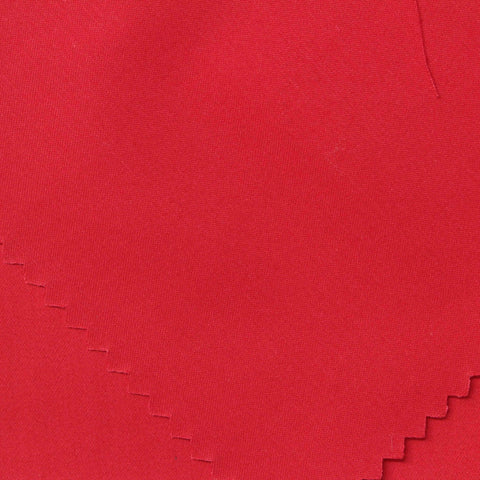 Cotton Stretch Sateen Fabric, 172 gsm, 147 cm — Red