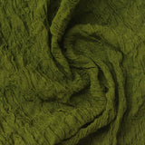 Olive Textured Crepe, Polyester — photo 2