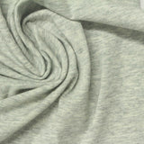 Light Grey Marl Jersey Knit, Poly-Cotton — photo 2