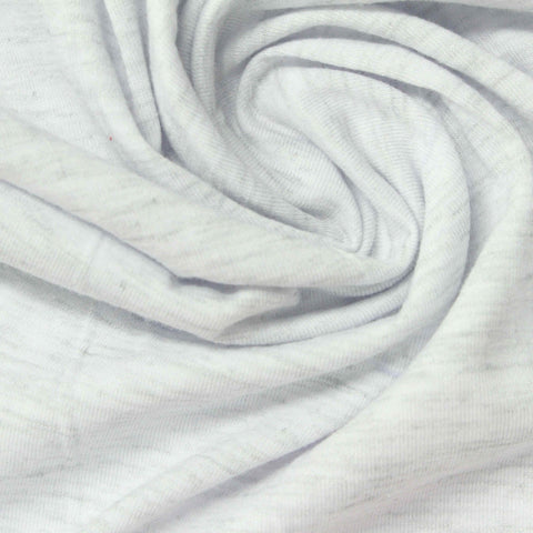 Light Grey Marl Jersey Knit, Poly-Tencel Lyocell, 165 gsm