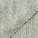 Heather Grey Marl Rib Knit, Cotton-Poly — photo 2