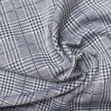 Blue Plaid Jacquard, Viscose-Poly — photo 2