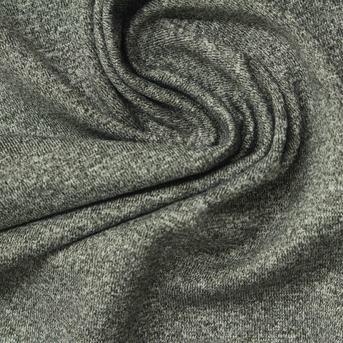 Heathered Grey Marl Knit, Polyester, 260 gsm